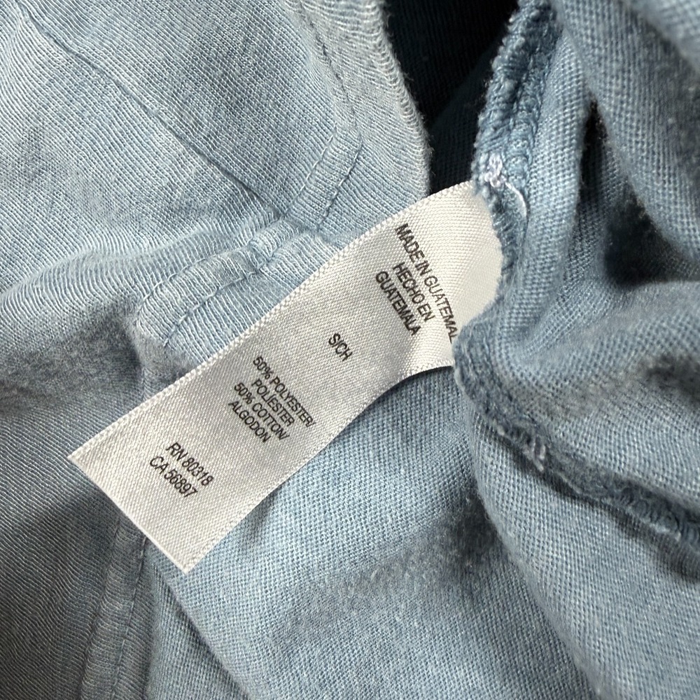 Lucky Brand Shirt Mens Small Blue Henley Long Sleeve Notch Neck Solid Soft - Picture 4 of 6